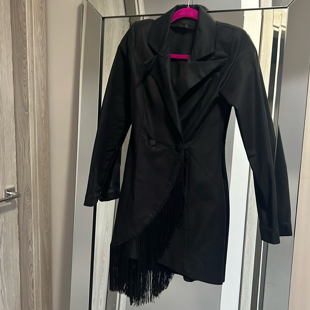 Black fridge bladder dress, size xs, brand new, no tags